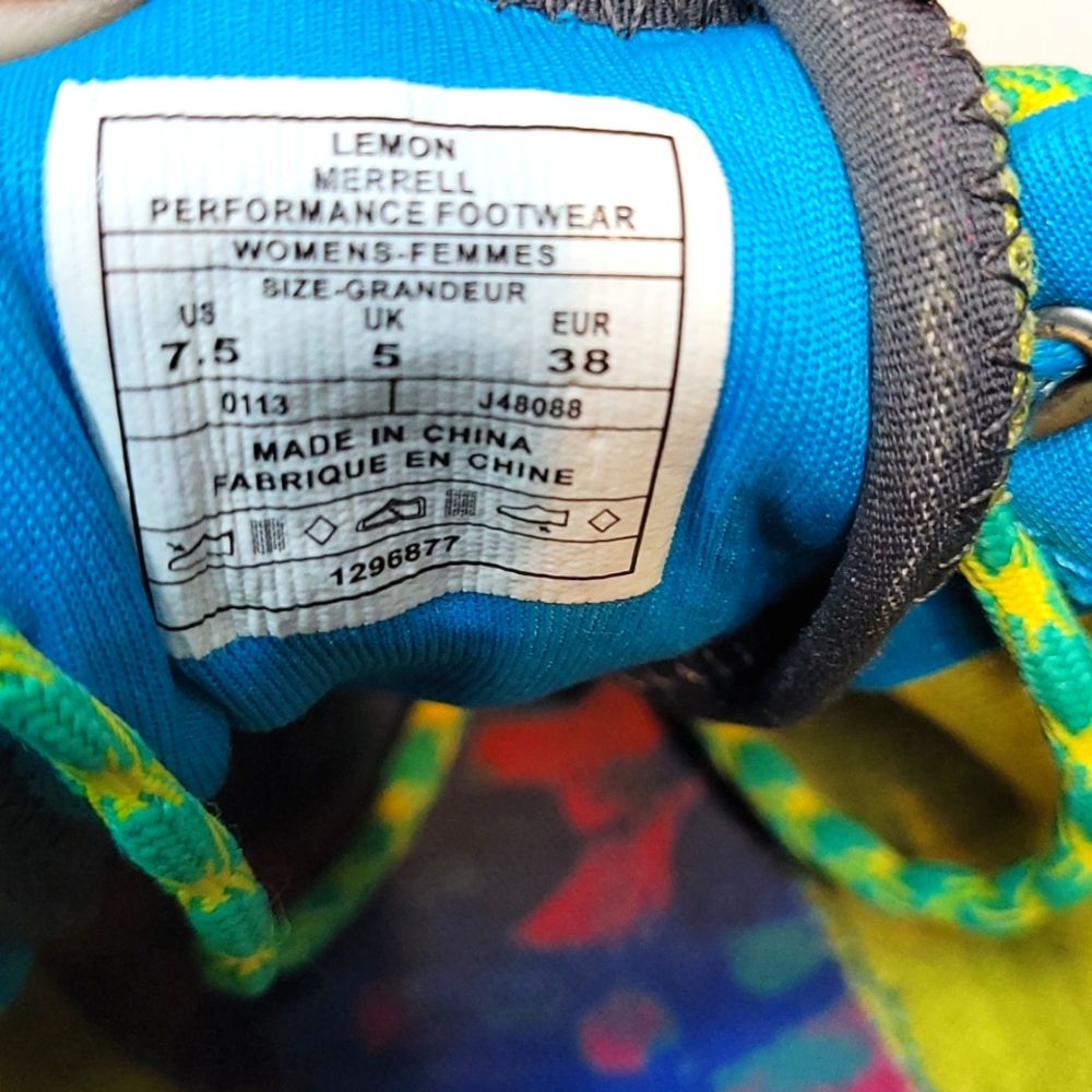 Merrell Lemon Pace Women's Size 7.5 Vibram Trail Running Shoe - J48088 - Picture 6 of 10